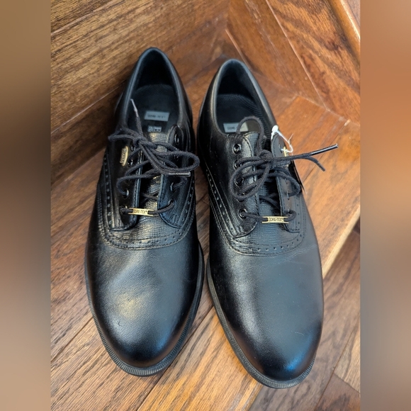 Etonic Gortex Power Play Black Leather Oxford Golf Shoes men's 7.5 W 4 EU 40 - Picture 11 of 15